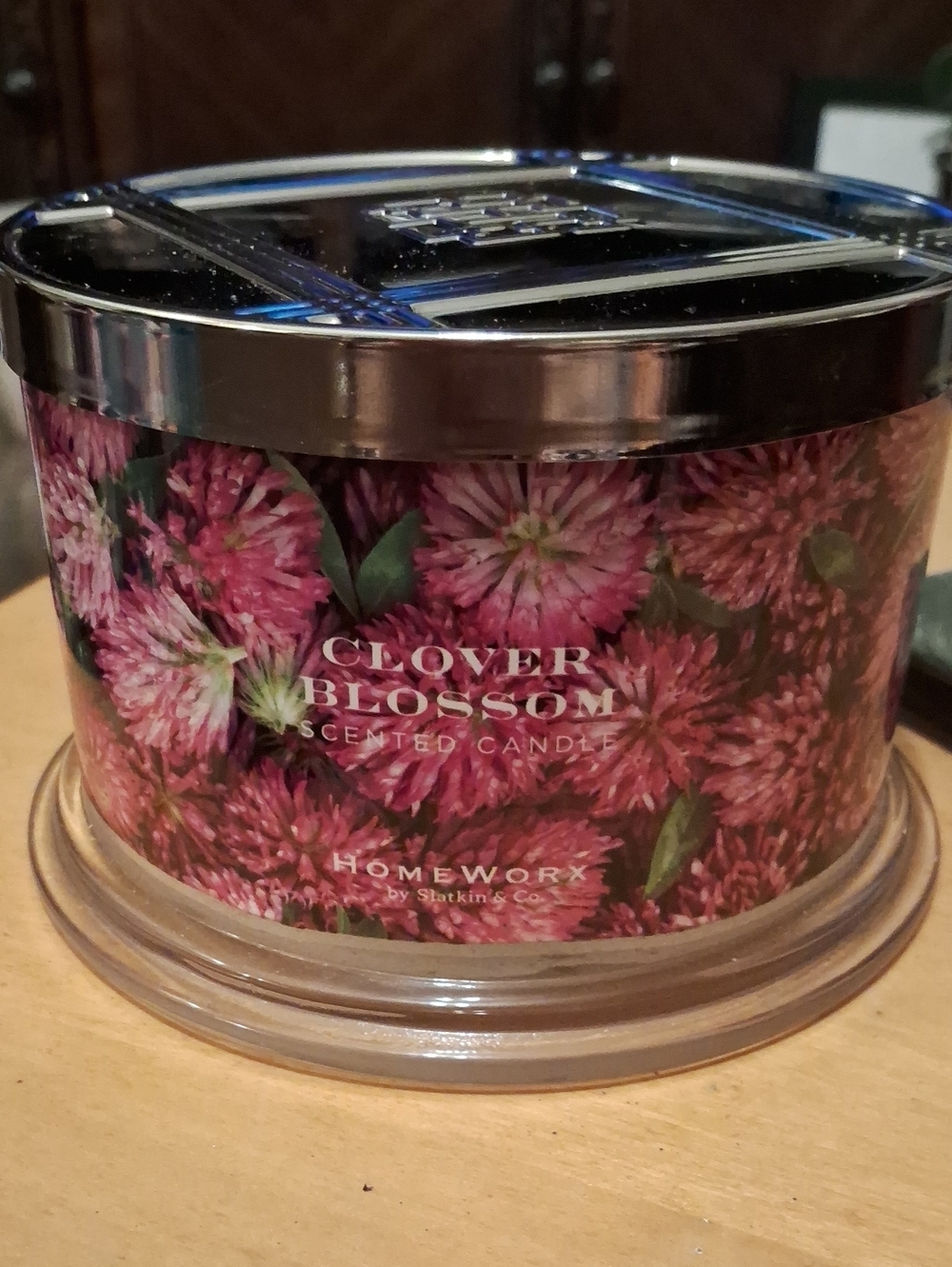 HomeWorx Clover Blossom Scented Candle - Pink